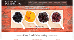 Desktop Screenshot of easy-food-dehydrating.com
